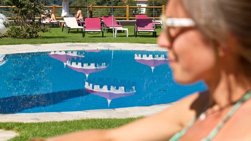 Piscina con panorama